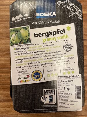EDEKA Herzstücke Südtiroler Äpfel Granny Smith Italien Klasse I g.g.A. 1kg Karton