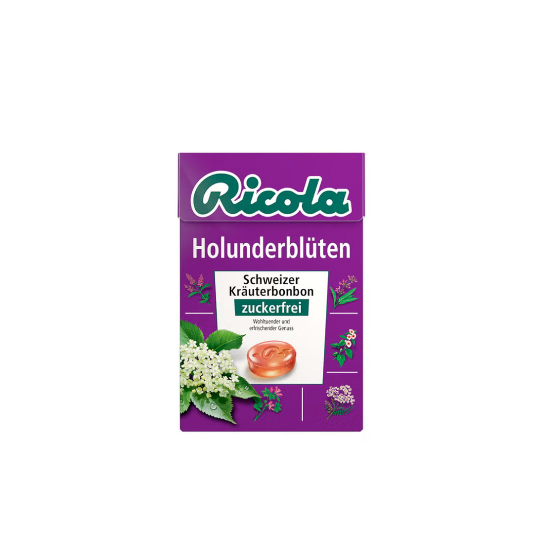 Ricola Holunderblüten Hustenbonbons ohne Zucker 50g