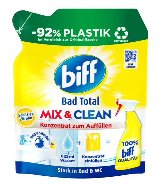 Biff Bad Total Mix&Clean Spritzige Zitrone Nachfüller 125ml