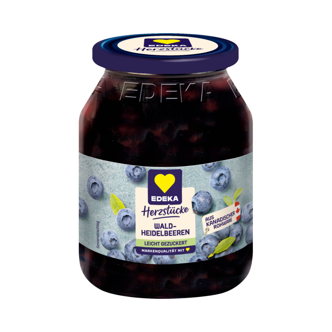 EDEKA Herzstücke Waldheidelbeeren leicht gezuckert 340g