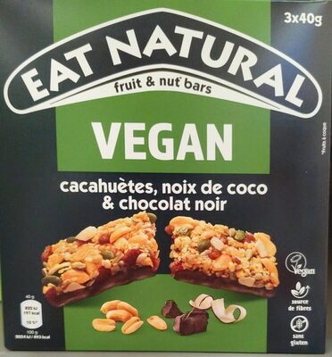 Eat Natural Erdnüsse Kokos & Dunkle Schokolade vegan 3x40g