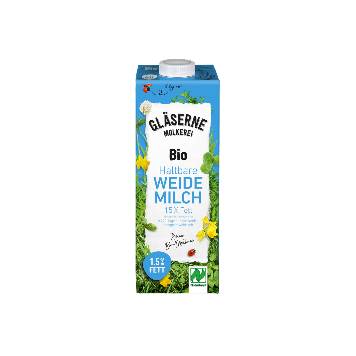 Bio Gläserne Molkerei H-Milch 1,5% 1l