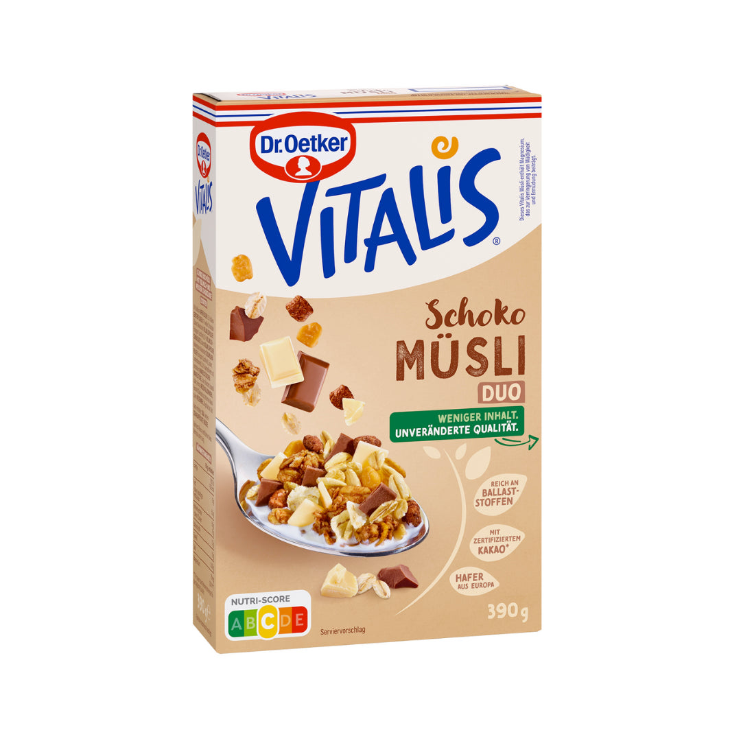 Dr.Oetker Vitalis Schoko Duo Müsli 390g