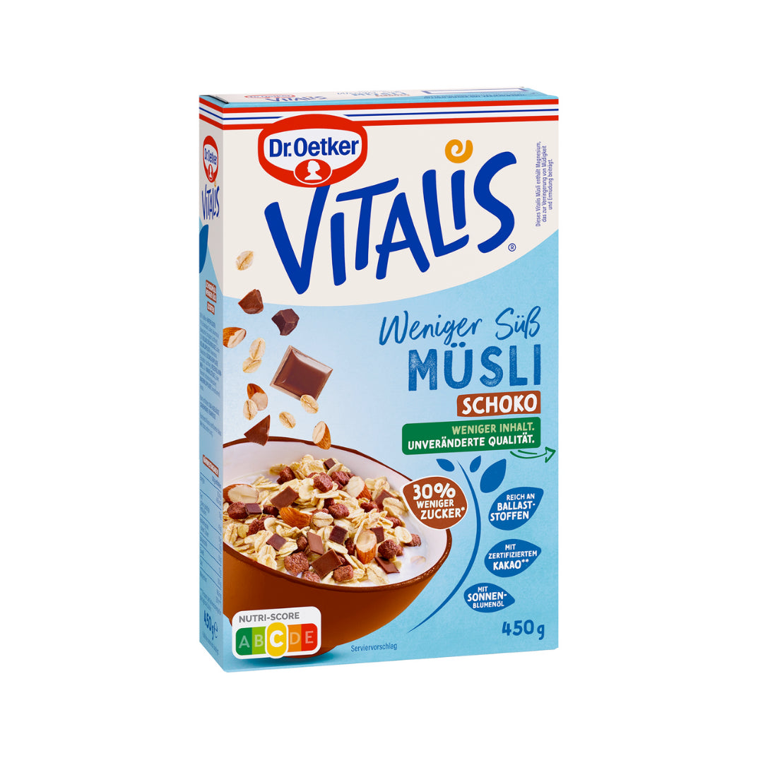 Dr.Oetker Vitalis Weniger süß Schoko Müsli 450g