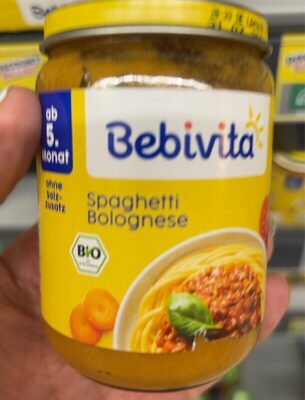 Bio Bebivita Spaghetti Bolognese ab 5.Monat 190g