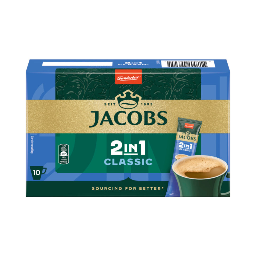 Jacobs Kaffee Instant 2in1 classic 10ST 124g