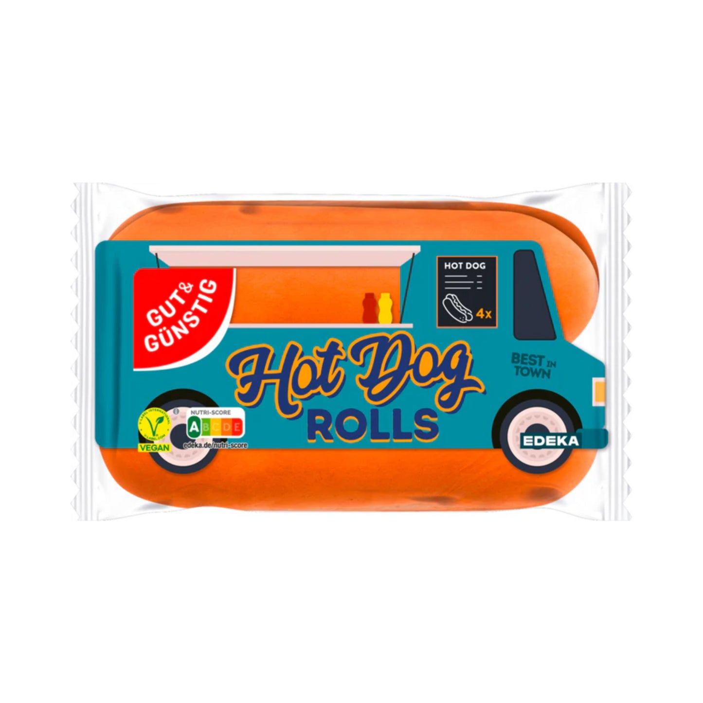GUT&GÜNSTIG Hot Dog Rolls 250g