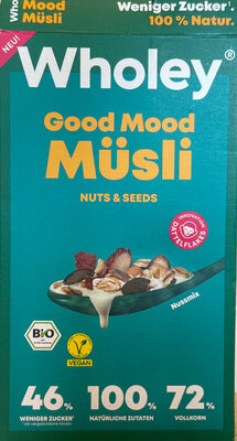 Bio Wholey Good Mood Müsli Nuts&Seeds 400g