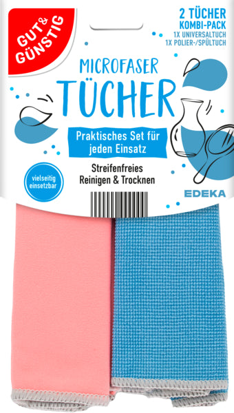 GUT&GÜNSTIG Microfaser Tücher 2ST