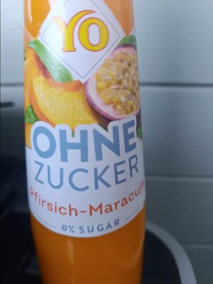YO Sirup ohne Zucker Pfirsich Maracuja 0,7l