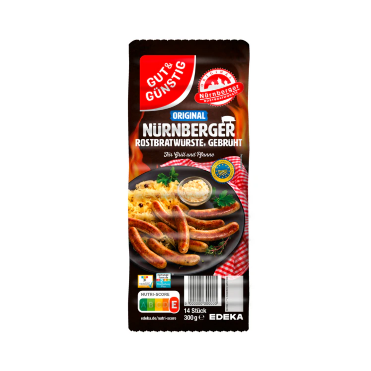 GUT&GÜNSTIG Nürnberger Rostbratwürstchen 300g QS ITW
