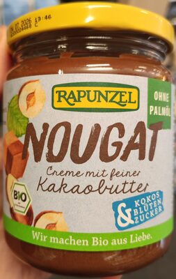 Bio Rapunzel Nougat Creme mit Kokosblüte 250g