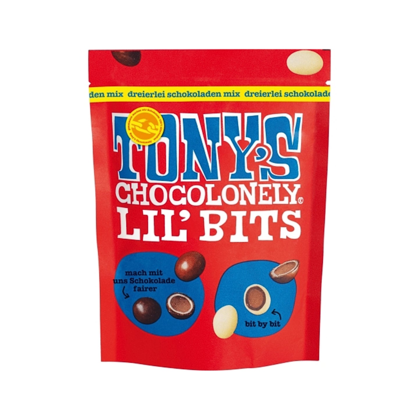Tony's Chocolonely Lil Bits Dreierlei Schokoladen Mix 120g