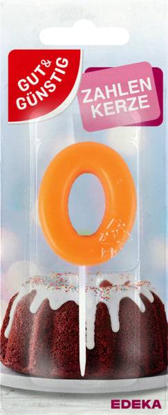 GUT&GÜNSTIG Zahlenkerze Nr.0