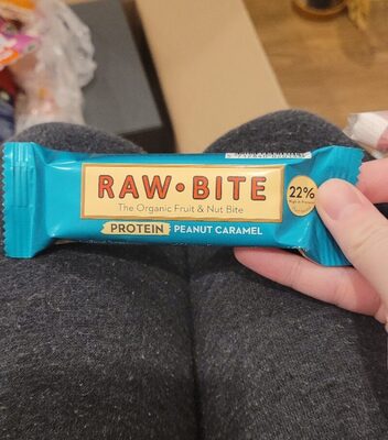 Bio Raw Bite Fruchtriegel Protein Peanut Caramel 45g