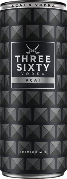 Three Sixty Vodka Acai 10% 0,33l DPG