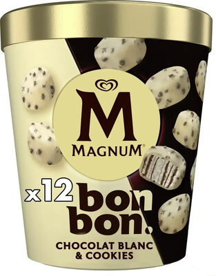Langnese Magnum Bonbon White Chocolate & Cookies 12ST204ml
