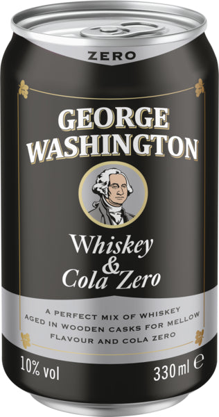George Washington Whiskey Cola Zero 10% 330ml DPG