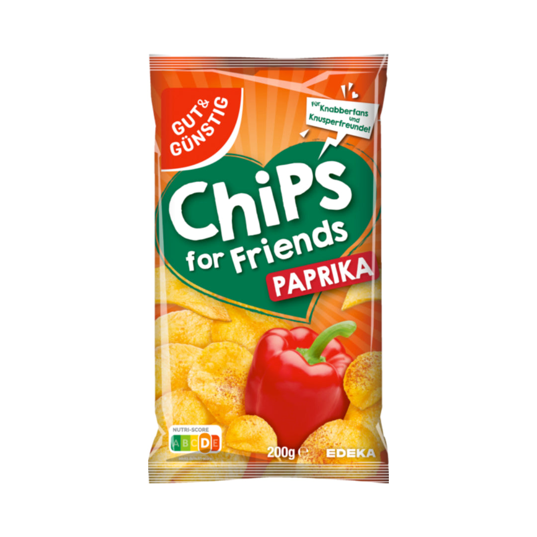 GUT&GÜNSTIG Kartoffelchips mit Paprika 200g