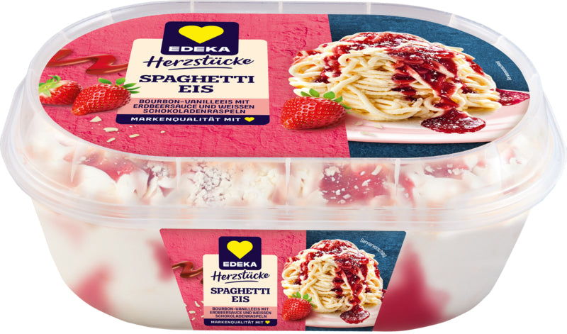 EDEKA Herzstücke Spaghetti-Eis 900ml