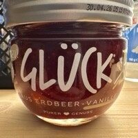 Glück Erdbeer Fruchtaufstrich mit Bourbonvanille 230g