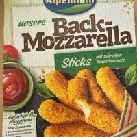 Alpenhain Back-Mozzarella Sticks 200g+Tomatendip 25g