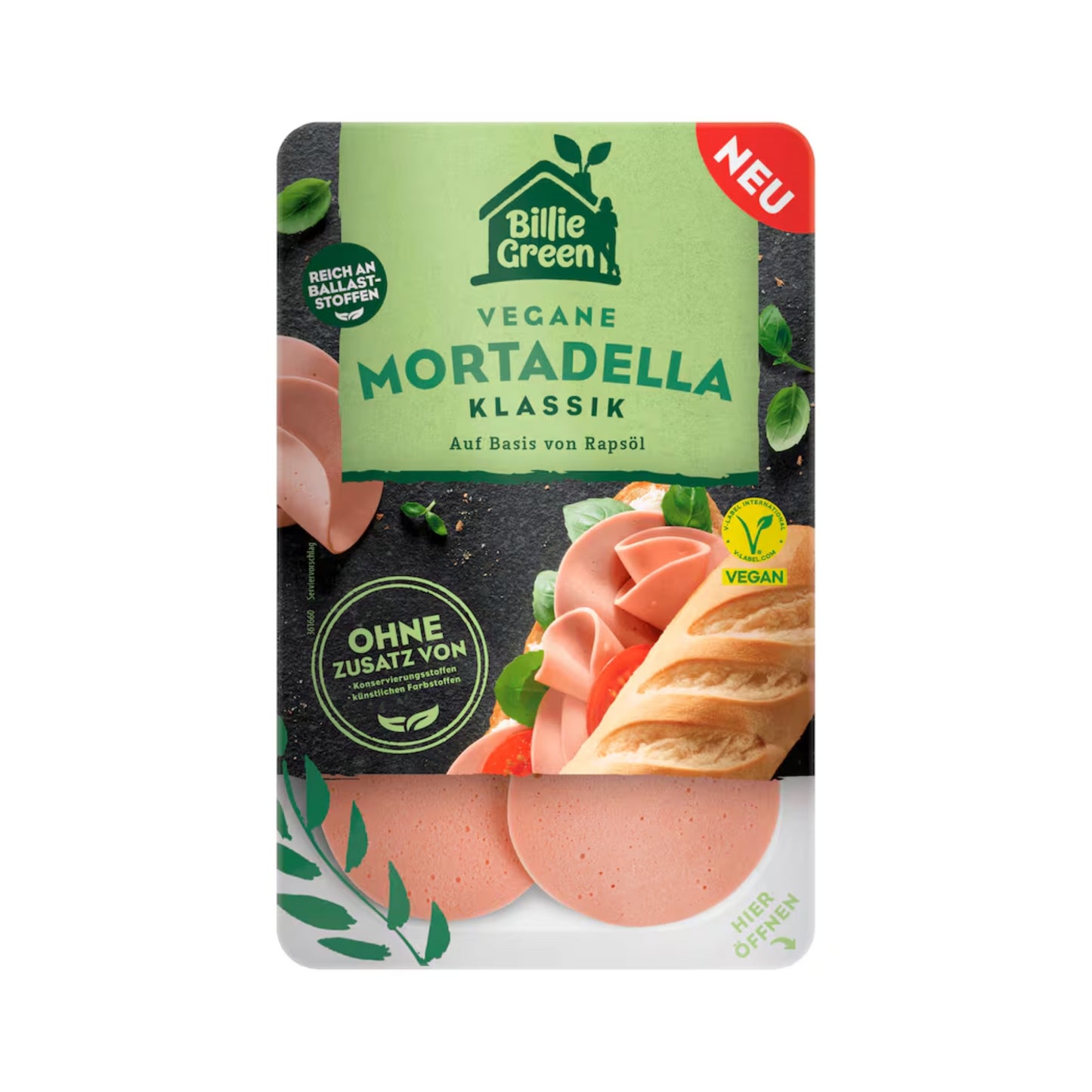 Billie Green Vegane Mortadella Klassik 80g