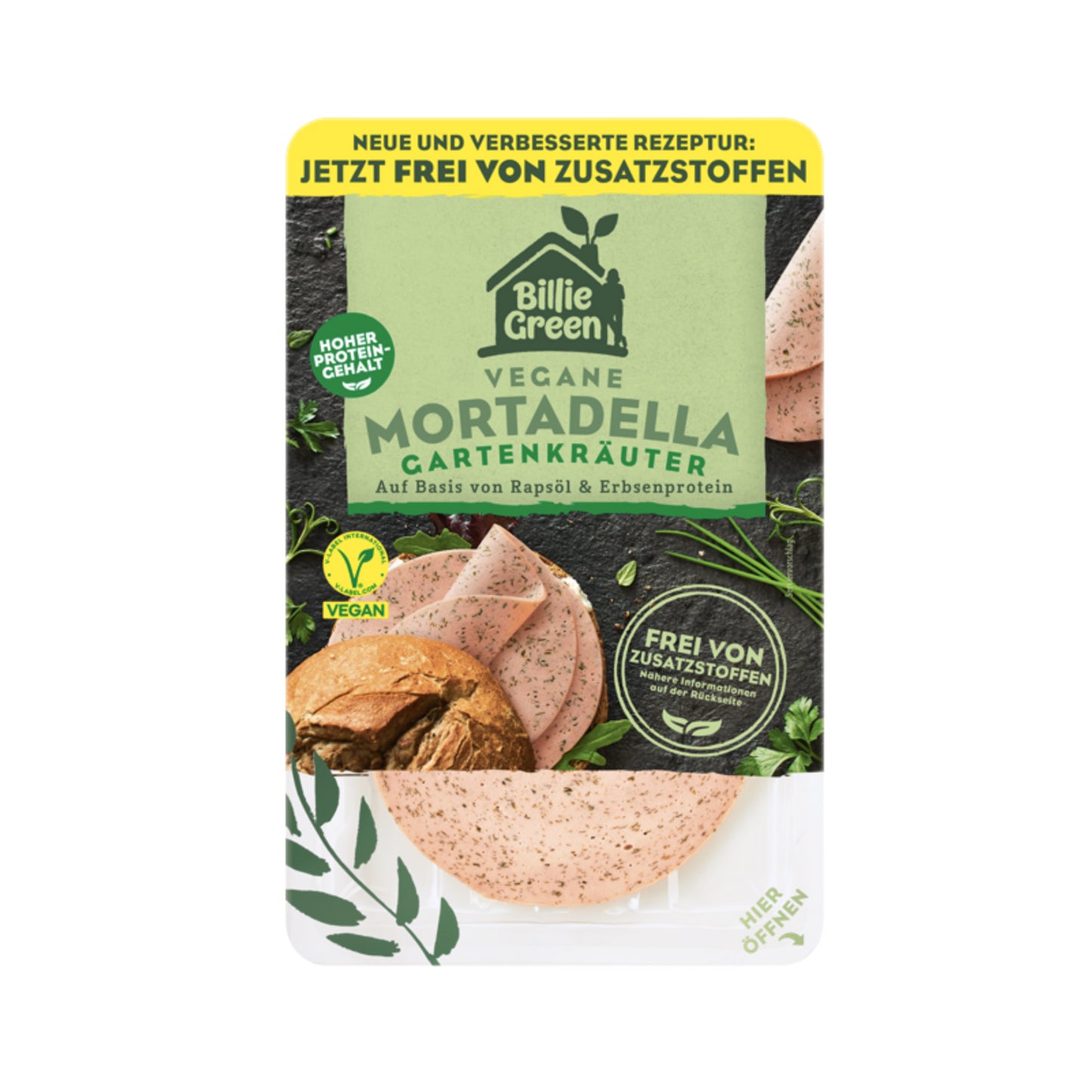 Billie Green Vegane Mortadella Gartenkräuter 80g