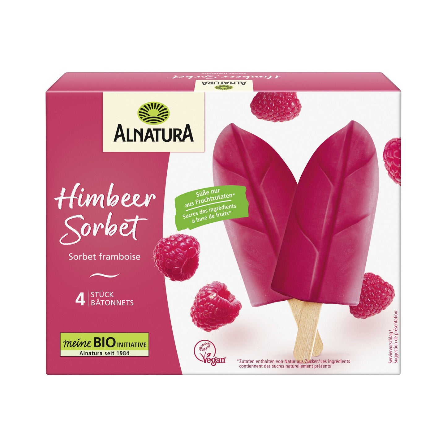 Bio Alnatura Fruchteis Himbeere 4ST 184ml