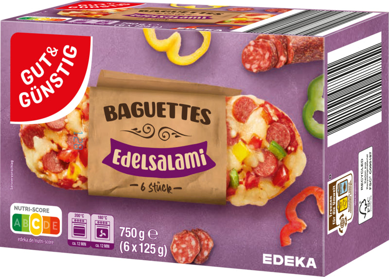 GUT&GÜNSTIG Baguettes Salami 750g