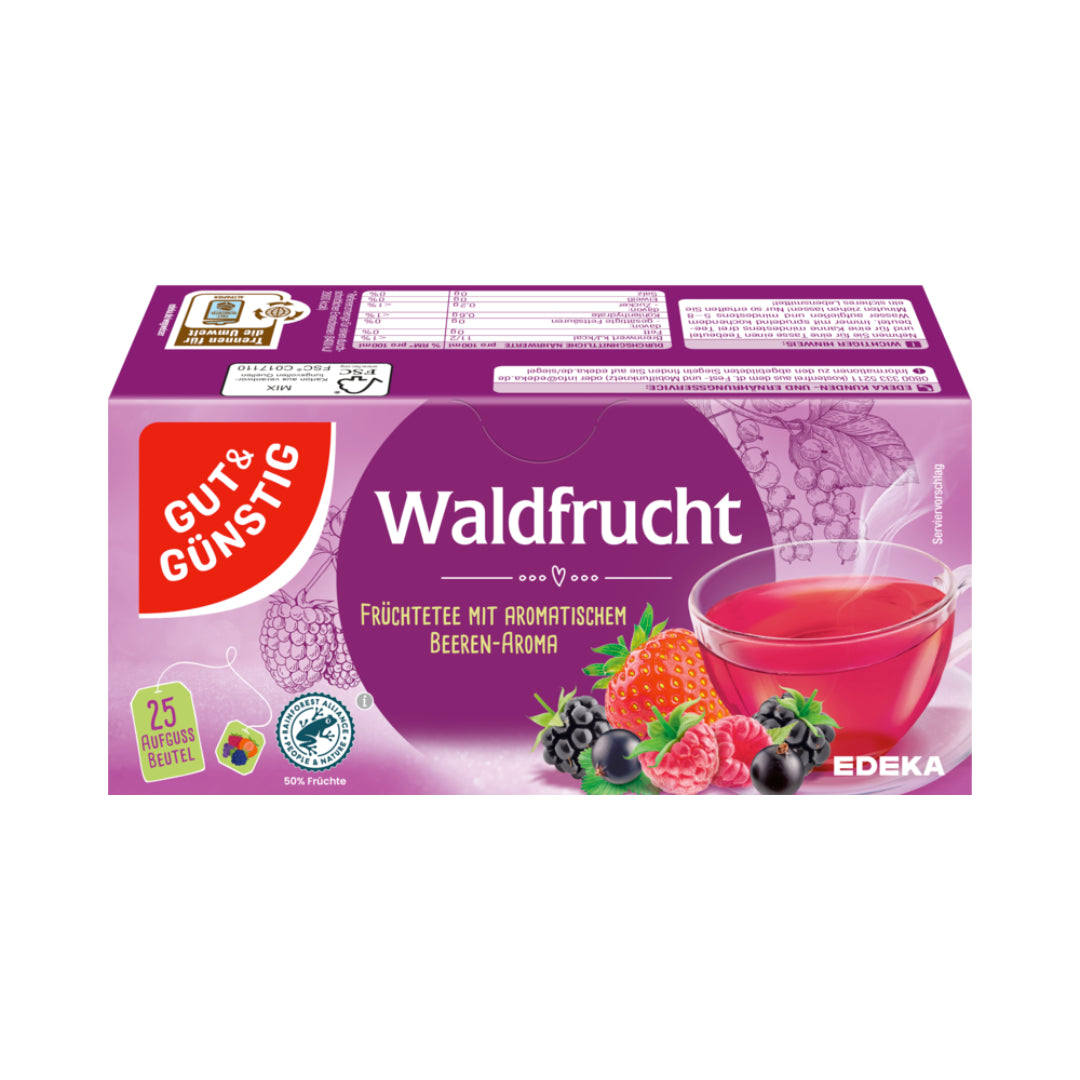 GUT&GÜNSTIG Waldfrucht Tee 25ST 75g