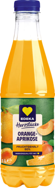 EDEKA Herzstücke Orangen-Aprikosen-Nektar 1l DPG