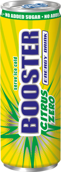 BOOSTER Energy Drink Citrus Zero 0,33l DPG