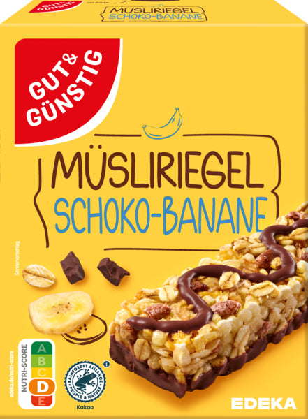 GUT&GÜNSTIG Müsliriegel Schoko Banane 8x25g