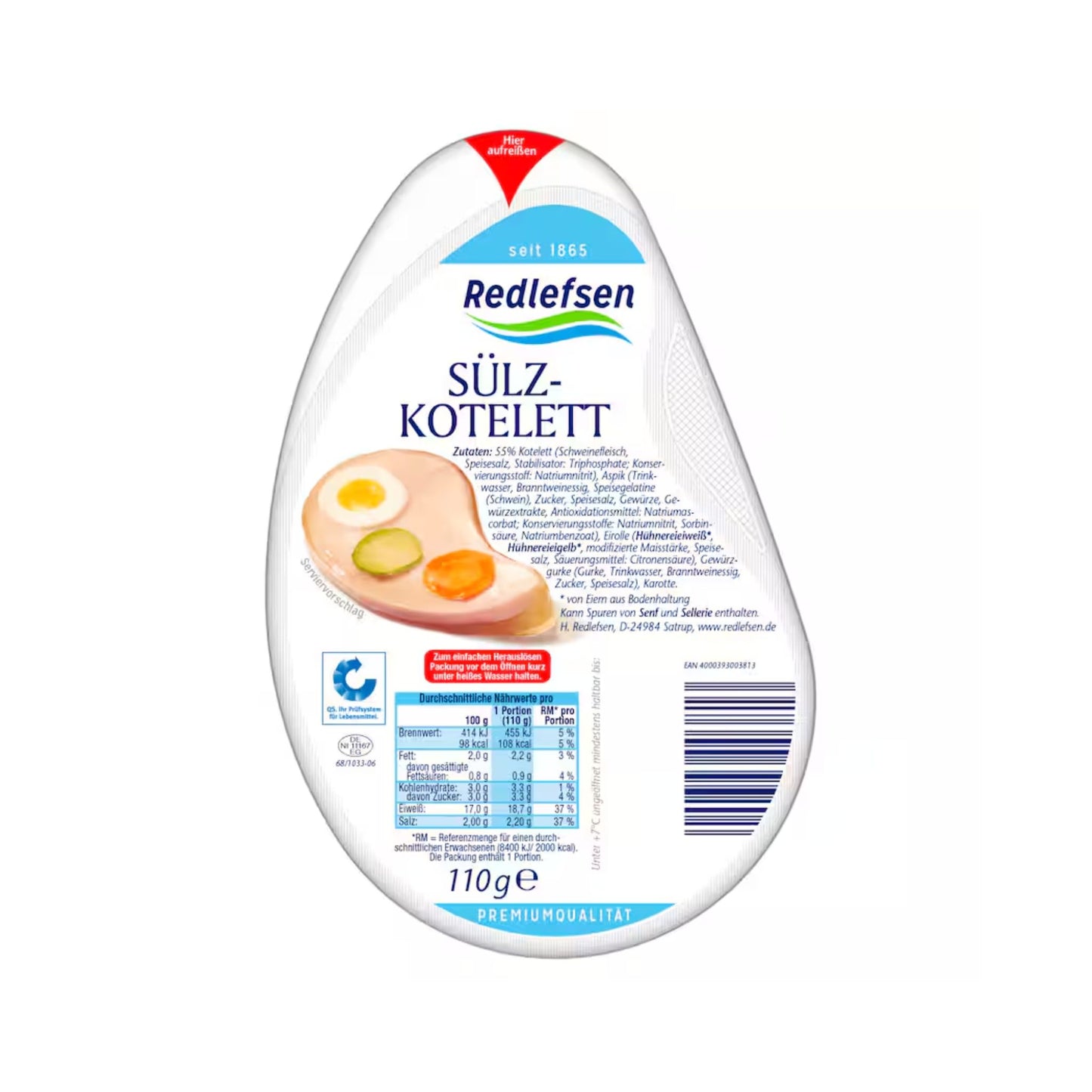 Redlefsen Sülzkotelett 110g QS