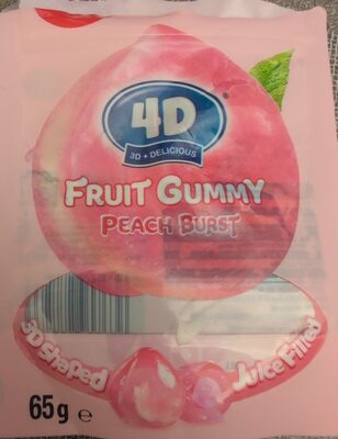 Candy Amos 4D Juicy Burst Peach Frucht 65g