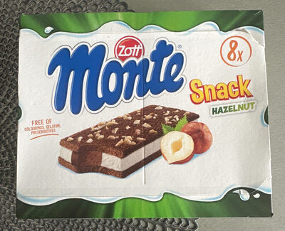 Zott Monte Snack Hazelnut 8x29g