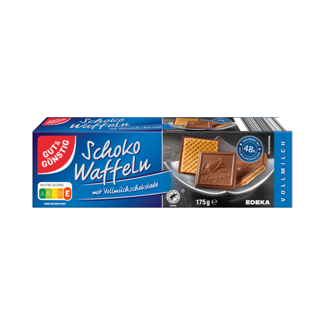 GUT&GÜNSTIG Schoko Waffeln Vollmilch 175g