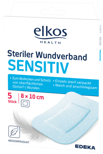 EDEKA elkos Health steriler Wundverband Sensitiv 5ST