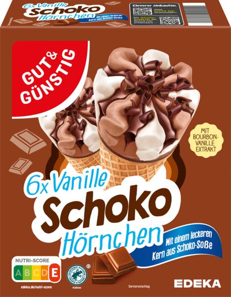 GUT&GÜNSTIG Vanille Schoko Hörnchen 6x120ml