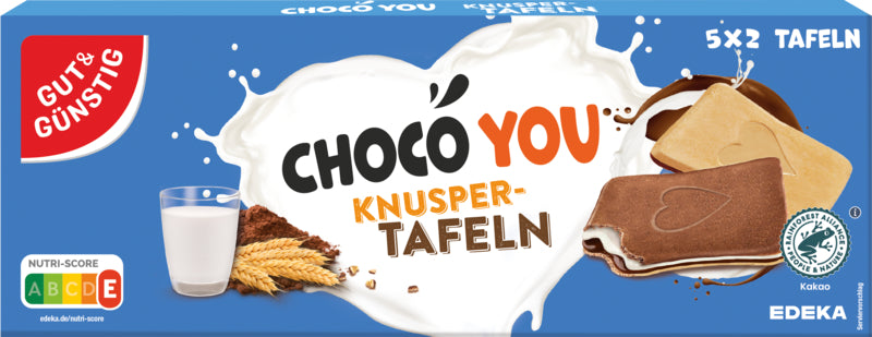 GUT&GÜNSTIG Knuspertafeln 128g