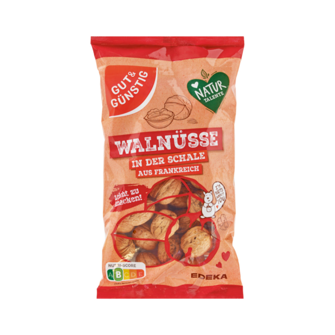 GUT&GÜNSTIG Walnüsse in der Schale 30mm+ China Klasse I 500g Beutel