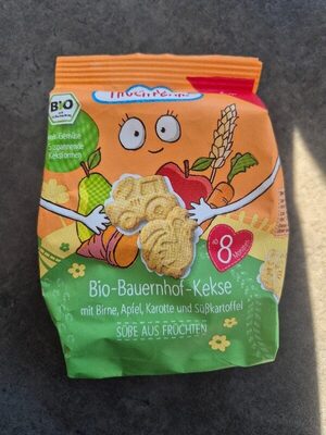 Bio Fruchtbar Bauernhof-Kekse mit Birne Apfel Karotte und Süßkartoffel 100g