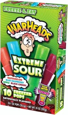 Warheads Extrem Sour 10 Freezer Pops 283,5g