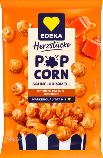 EDEKA Herzstücke Popcorn Toffee Sahne Karamell 140g