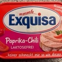 Exquisa Frischkäse Paprika Chili laktosefrei 60% Doppelrahmstufe 175g