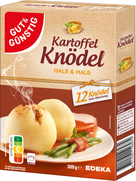 GUT&GÜNSTIG Kartoffel-Knödel Halb&Halb im 12ST 309g
