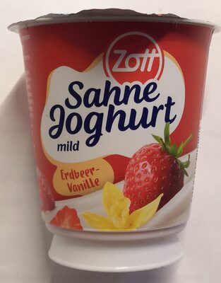Zott Sahnejoghurt Vanille-Erdbeeren mild 140g