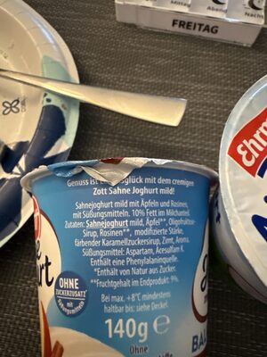 Zott Sahnejoghurt Balance Bratapfel 140g