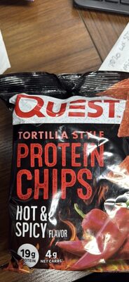 Quest Protein Tortilla Chips Hot&Spicy 32g